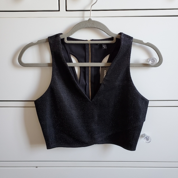 NWT Express | Sparkly Crop Top | Size XS - Picture 3 of 7